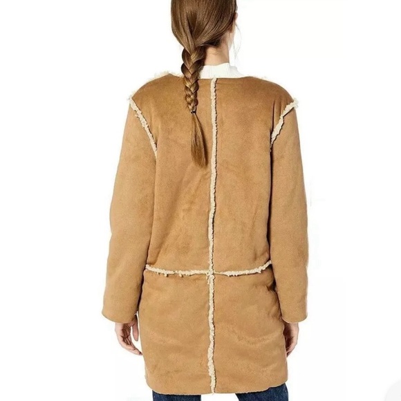 BB Dakota Reversible Faux Shearling/Suede Car Coat - Picture 4 of 11